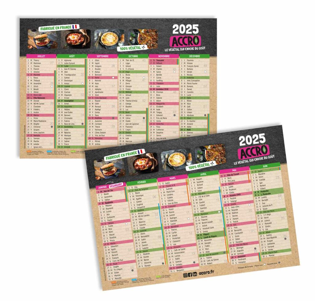 Calendrier 2025 ACCRO