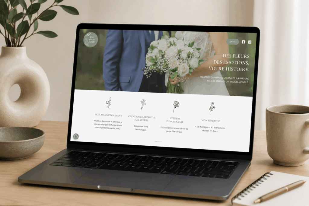 Site internet Une touche florale