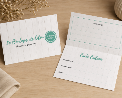 Carte cadeau La Boutique de Cilou