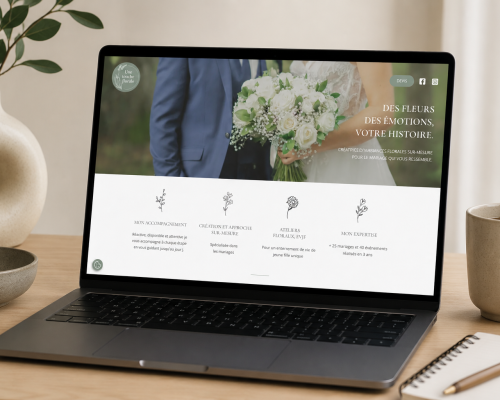 Site internet Une touche florale